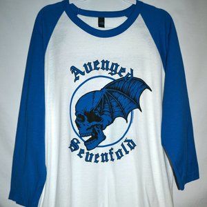 New AVENGED SEVENFOLD 2018 L Double-Sided WICHITA Jersey Concert Tee T-Shirt